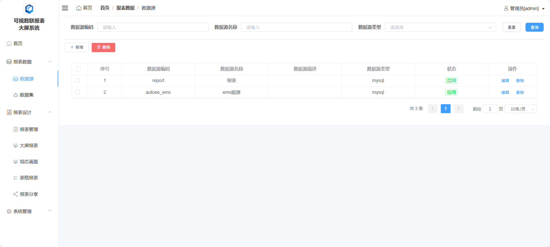 数据源管理
